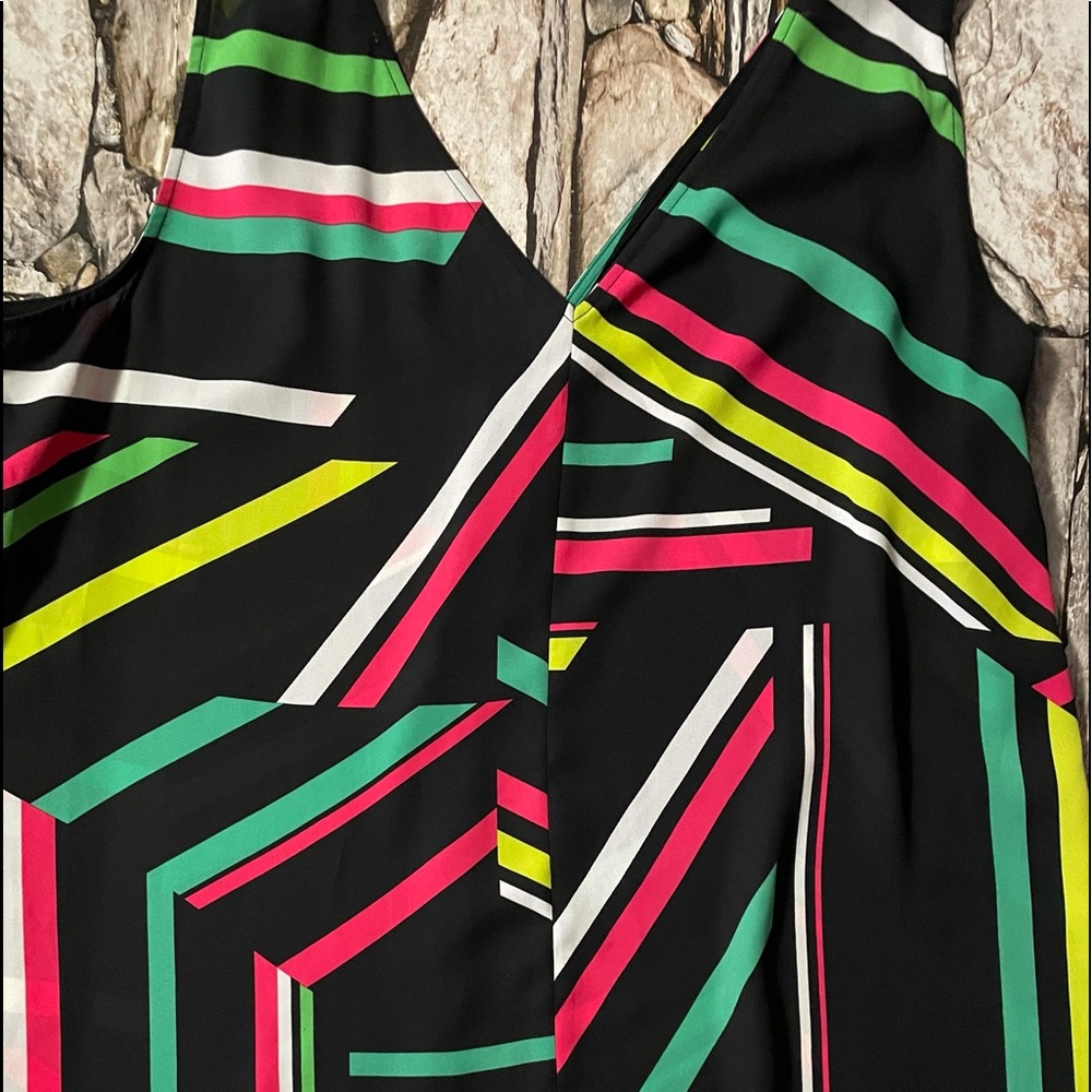 Cute Vibrant colored sleeveless blouse